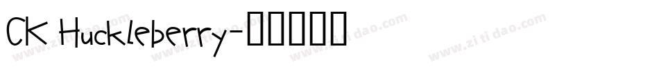 CK Huckleberry字体转换